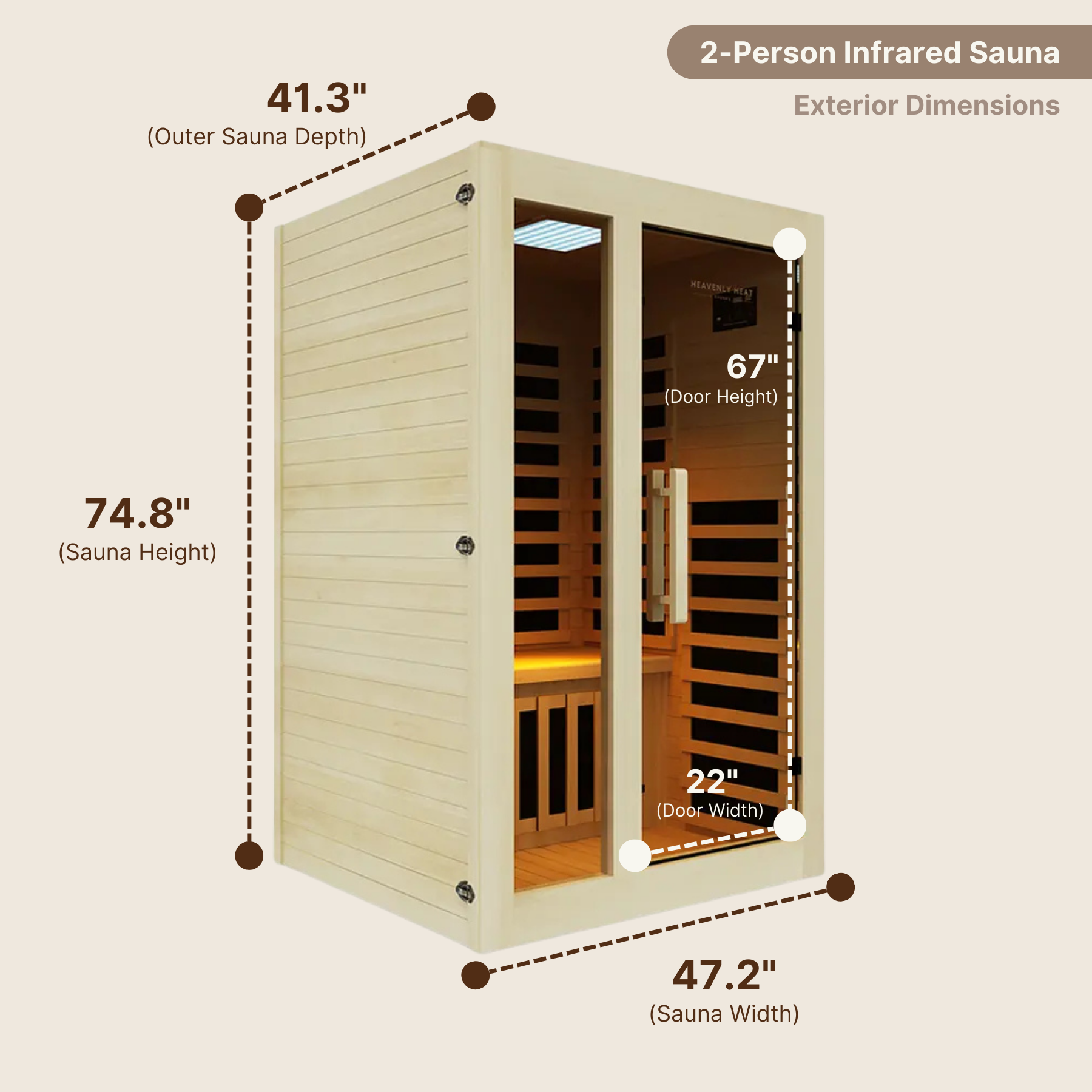 2 Person Infrared Sauna