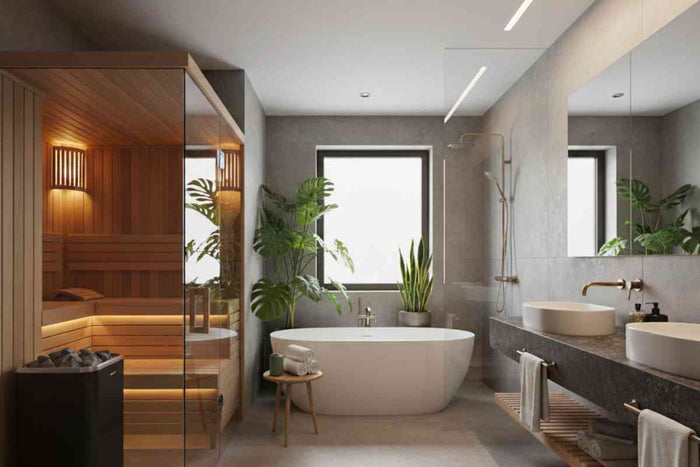 15 Ideas for Designing a Bathroom with a Sauna