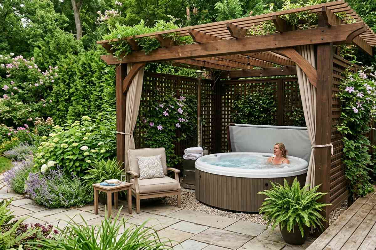 15 Hot Tub Enclosure Ideas for Privacy, Style, and Comfort – Heavenly ...