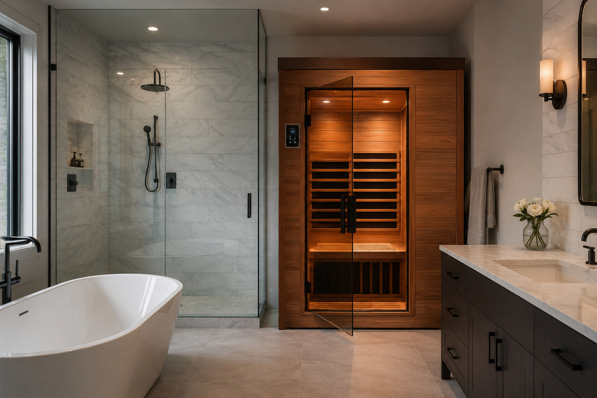 Best Infrared Sauna for Master Bathroom