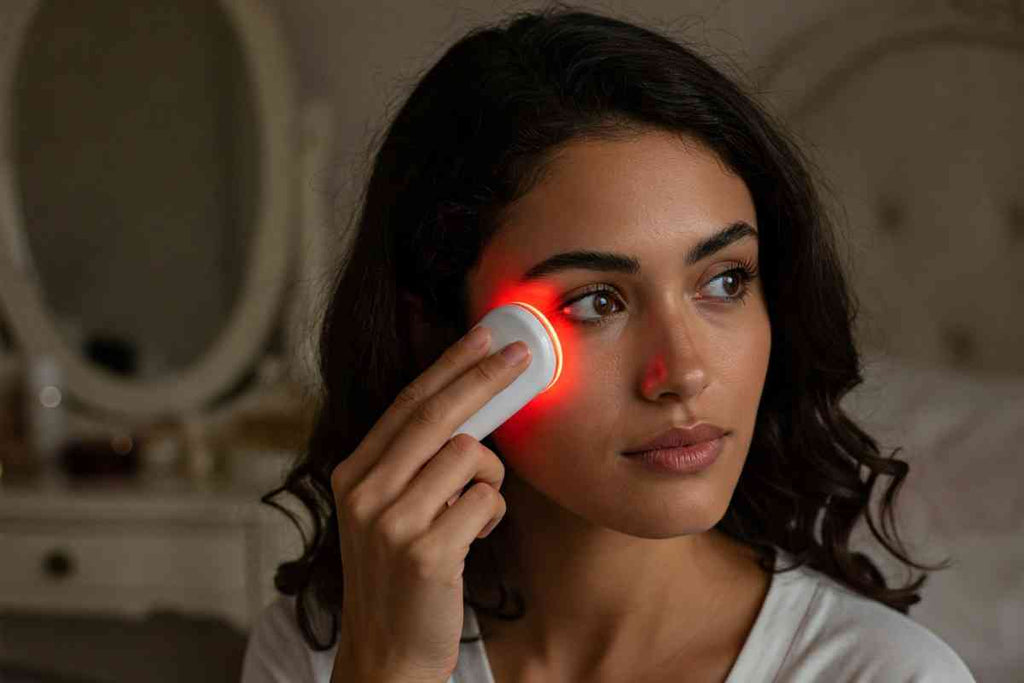 Does red light therapy help with dark circles