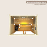 Combination 2 Person Sauna
