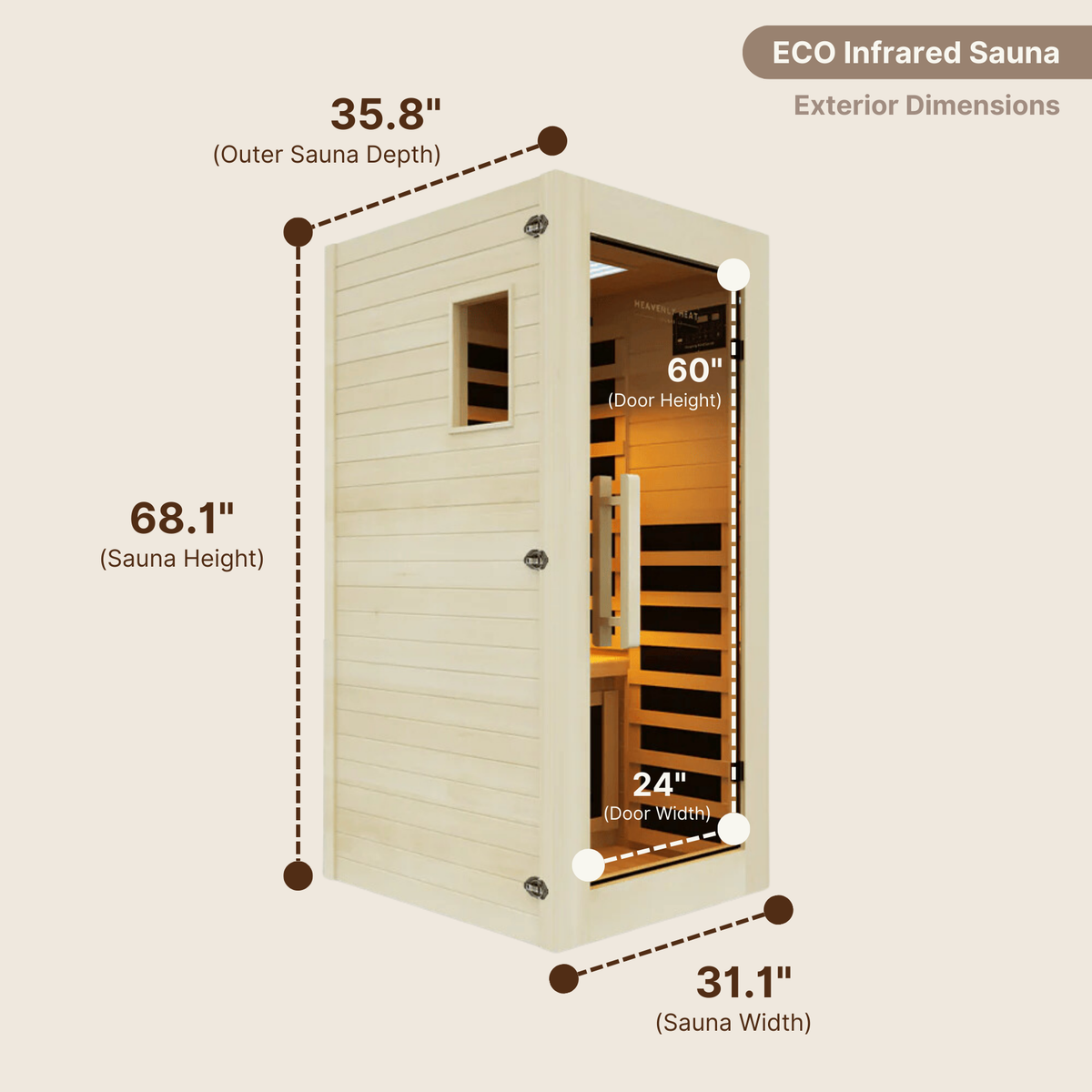 1-Person Infrared ECO Sauna