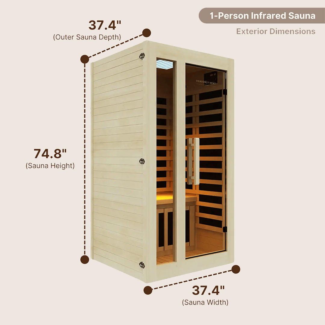 1-Person Infrared Sauna dimensions
