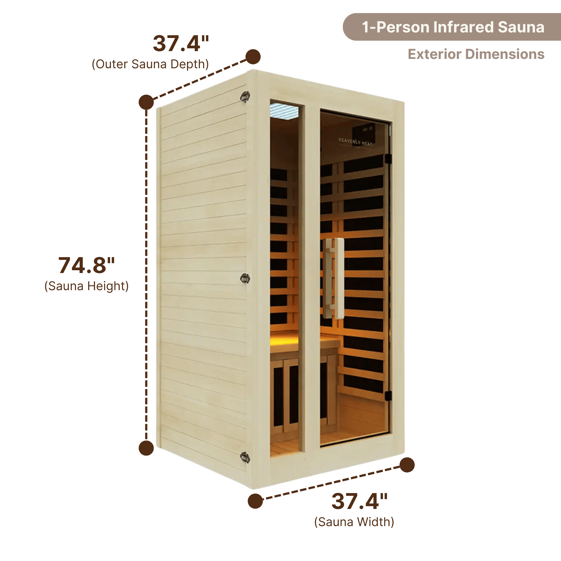 Far Infrared 1 Person Sauna