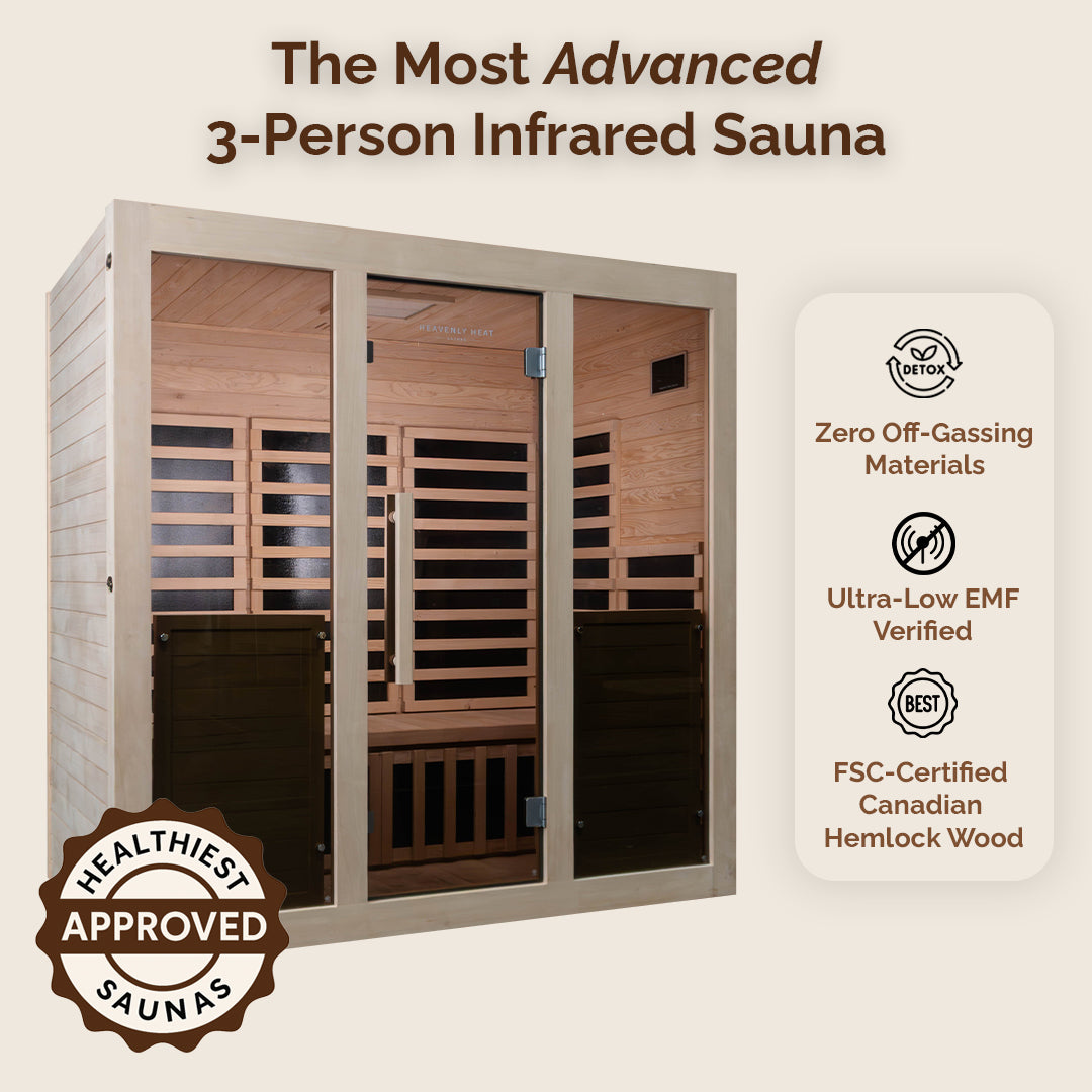 Sauna infrarouge lointain pour 3 personnes