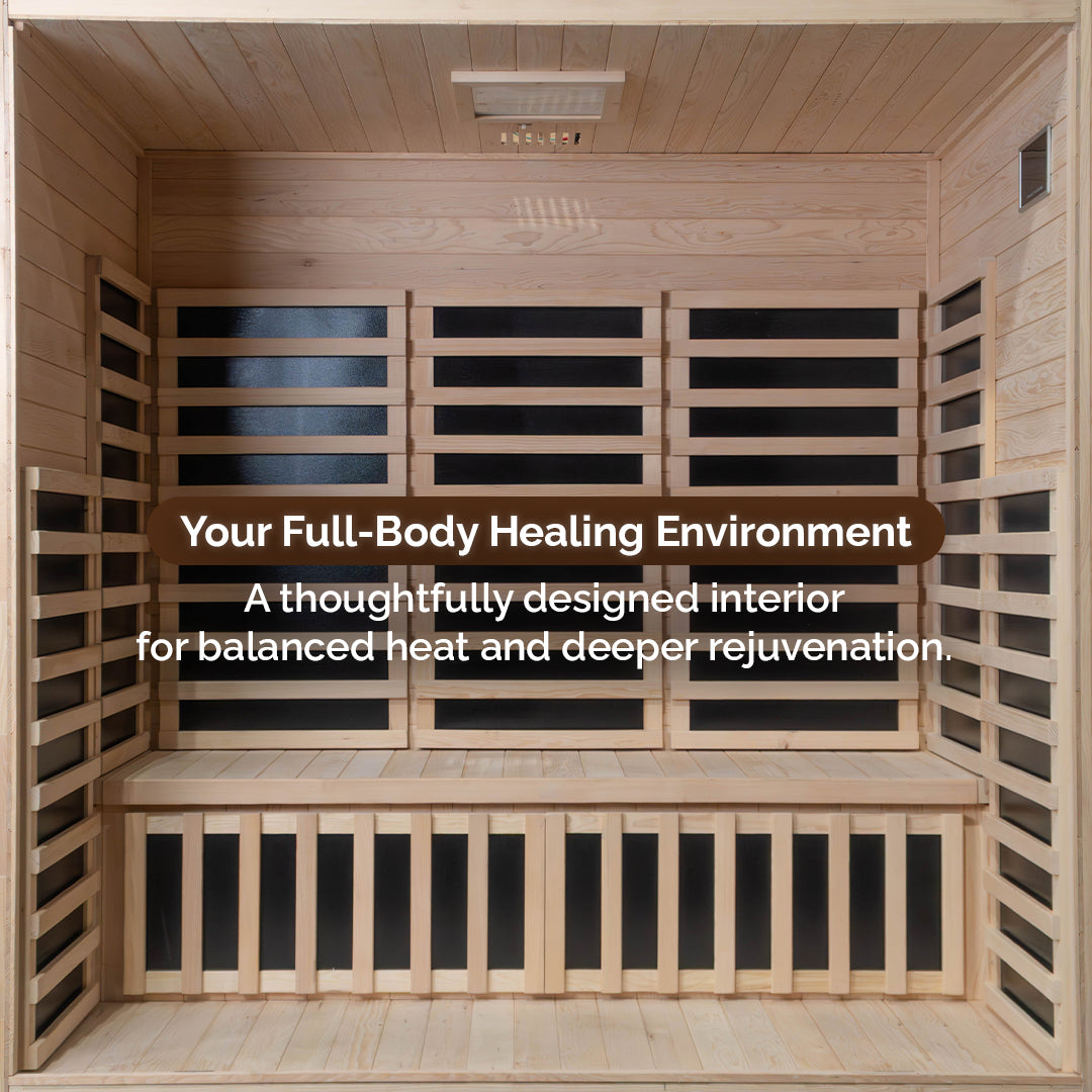 Sauna infrarouge lointain pour 3 personnes