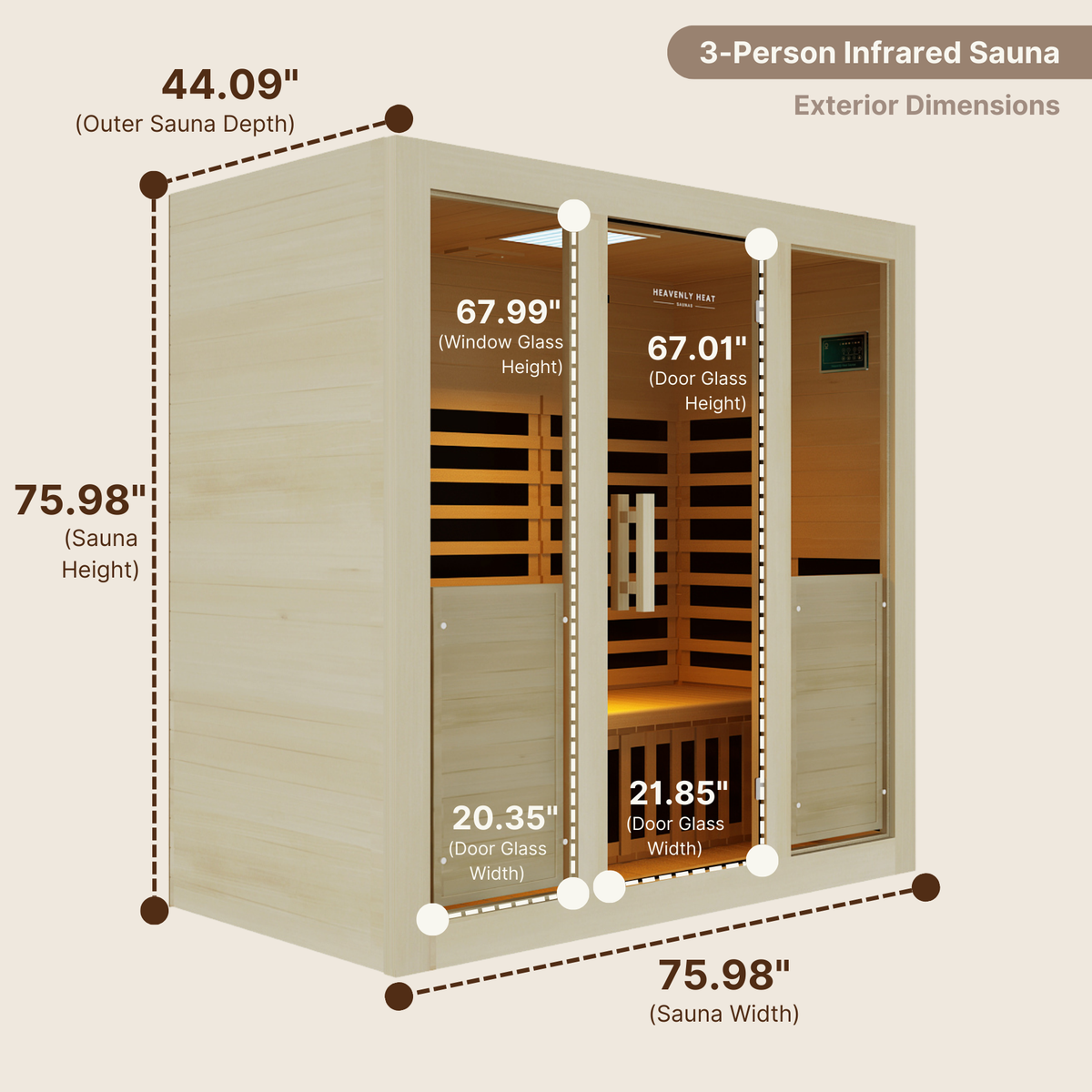 3-Person Infrared Sauna