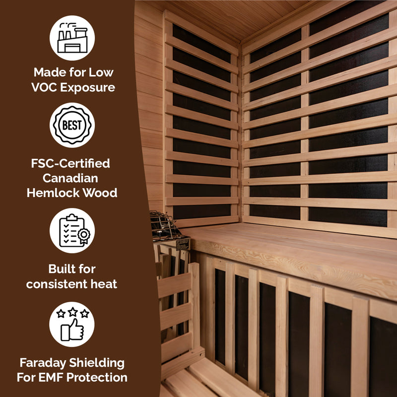 2-Person Outdoor Combination Sauna