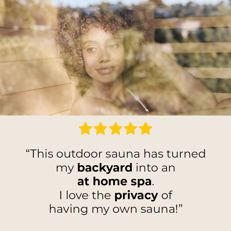 2-Person Outdoor Combination Sauna