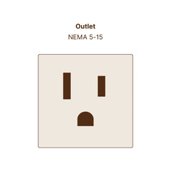 NEMA 5-15R (required)
