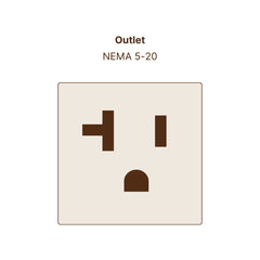 NEMA 5-20R (recommended)