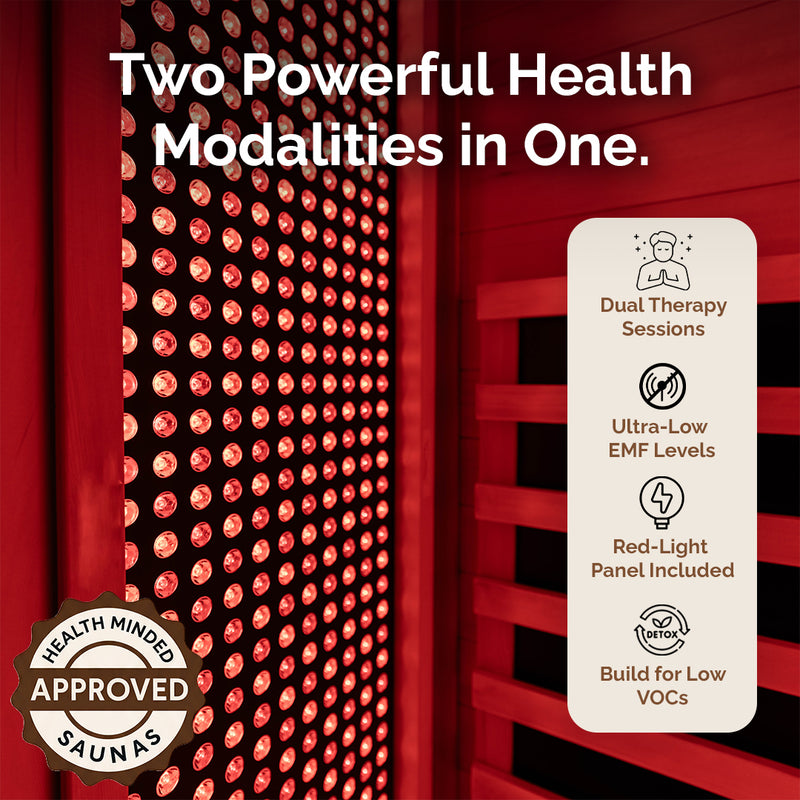 2-Person Red Light & Infrared Sauna