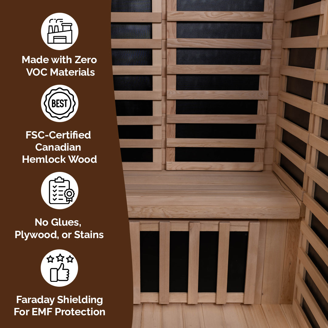 2 Person Red Light Therapy Infrared Sauna