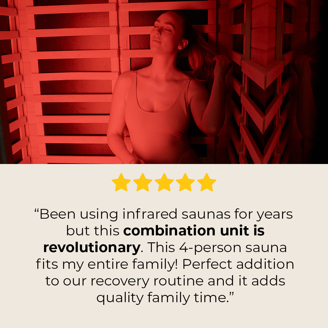 4 Person Red Light Therapy Infrared Sauna