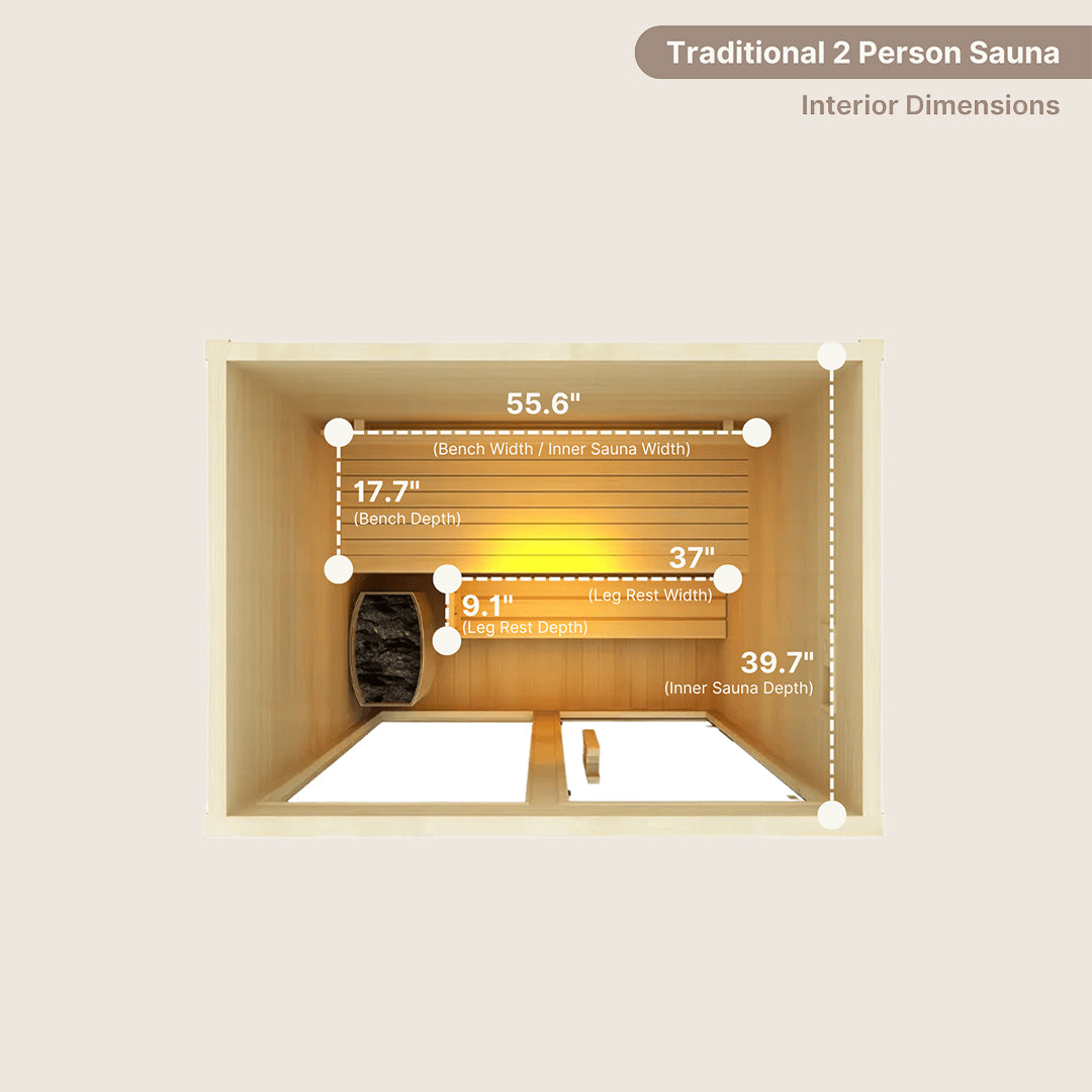 2 Person Traditional Sauna