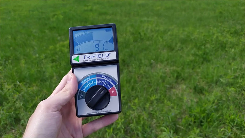 EMF meter reading at the seating position