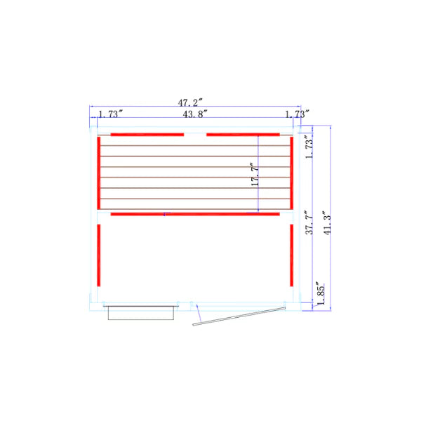 2 Person Red Light Therapy Infrared Sauna