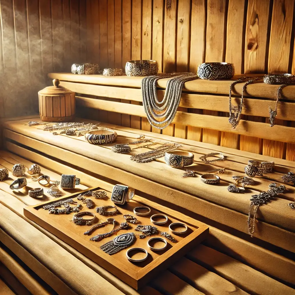 Can you wear jewelry in a sauna?